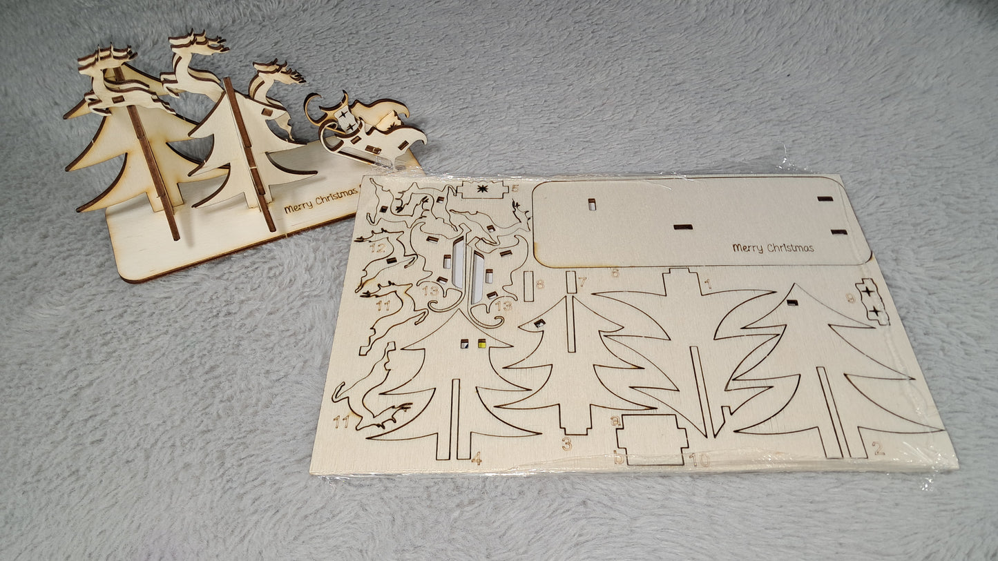 Customisable Christmas Card Scene